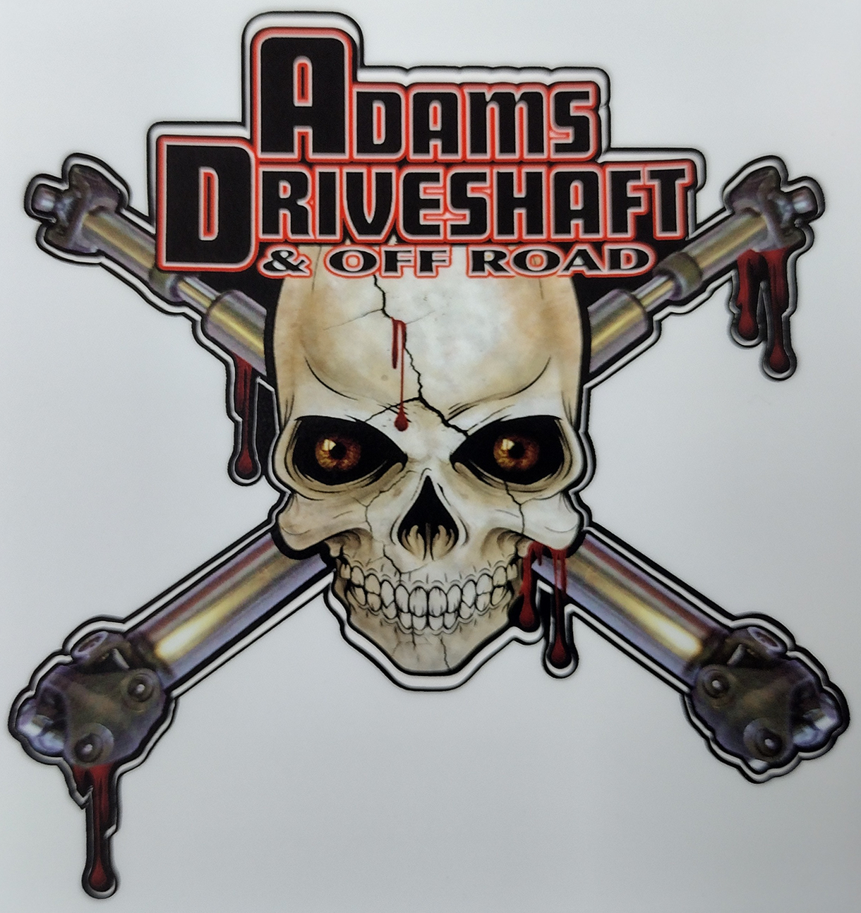 Adams Driveshaft Skully - HALLOWEEN LIMITED EDITION STICKER