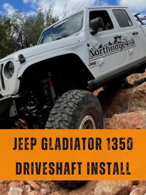 Jeep Gladiator Adams Driveshafts 1350 Extreme Duty Series Driveshafts Install