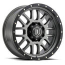 ICON Alloys Alpha, Gun Metal, 20 x 9 / 8 x 180, 12mm Offset, 5.5" Backspace-1