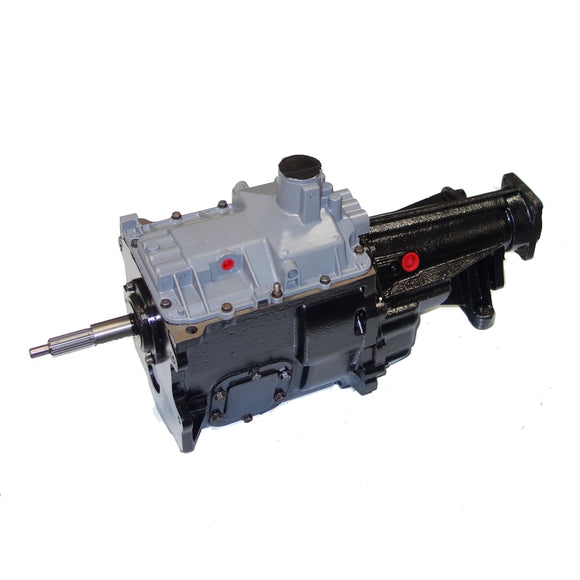 Remanufactured NV4500 Manual Transmission, 1991-94 GM 3500HD, 2WD, External Slave, Round Shifter Stub Opening In The Top Cover, With Emergency Brake