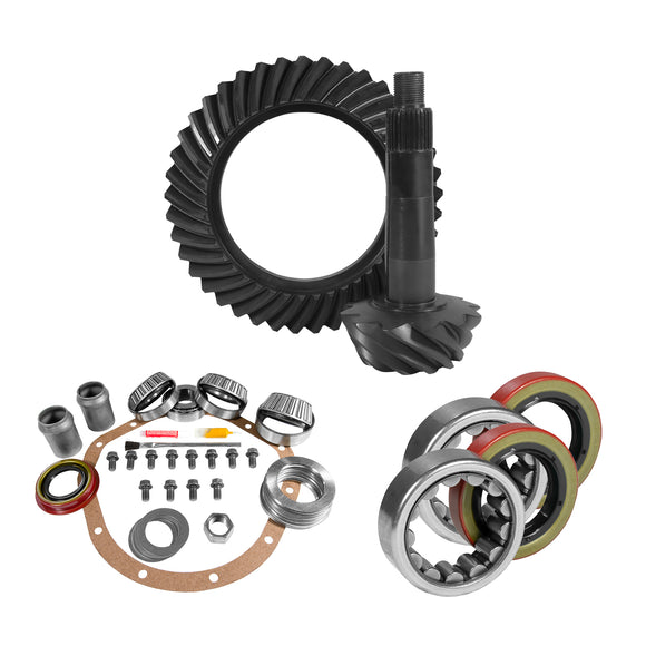 8.875" GM 12T 3.42 Rear Ring & Pinion, Install Kit, Axle Bearings & Seals