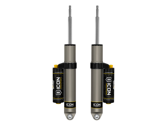 ICON 2014-2026 Ram 2500, 0" Lift Coil/3" Lift Air Ride, Rear, V.S. 2.5 Aluminum Series Shock Absorbers, Piggyback Reservoir w/ CDCV, Pair