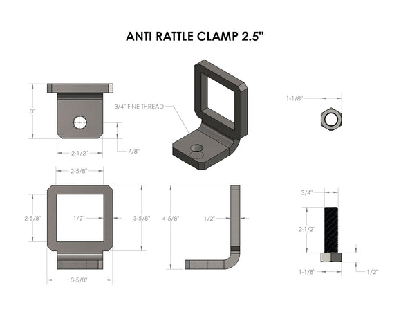 BulletProof 2.5" Anti-Rattle Clamp