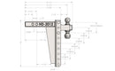 BulletProof 2.0" Heavy Duty 12" Drop/Rise Hitch-5