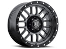 ICON Alloys Alpha, Gun Metal, 17 x 8.5 / 6 x 135, 6mm Offset, 5" BS-1