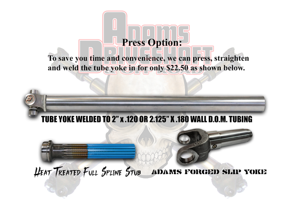 Adams Driveshaft's Build your Own - DIY - Offroad Buggy, Jeep Driveshaft, Etc. in 1310 Series