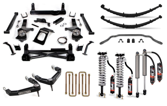 Cognito   8-Inch Elite Billet UCA Lift Kit with Fox 2.5 Elite Performance Series Shocks   for 19-25 Silverado/Sierra 1500 2WD/ 4WD, Including AT4, AT4X, Trail Boss,   & ZR2