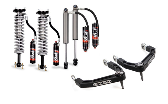 Cognito   3-Inch Elite Billet UCA Leveling Kit with Fox 2.5 Elite Performance Series   Shocks for 19-25 Silverado/Sierra 1500 2WD/4WD