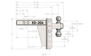 BulletProof 2.0" Extreme Duty 6" Drop/Rise Hitch-5