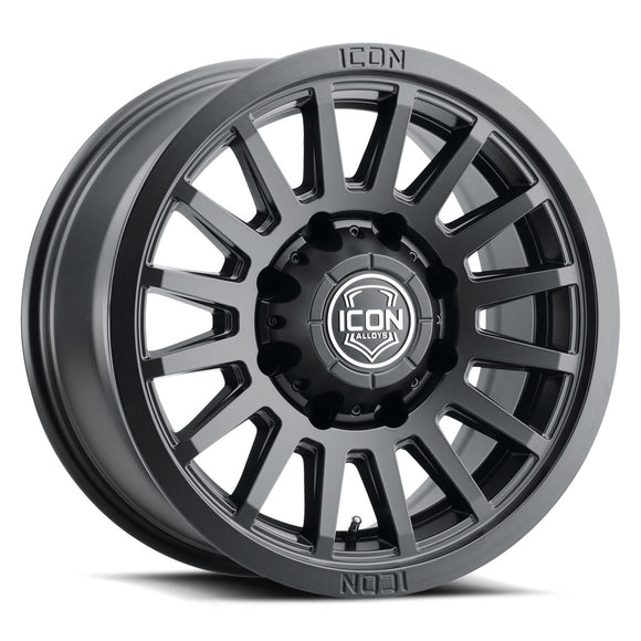 ICON Alloys Recon SLX, Satin Black, 18 x 9 / 8 x 170, 6mm Offset, 5.25" Backspace