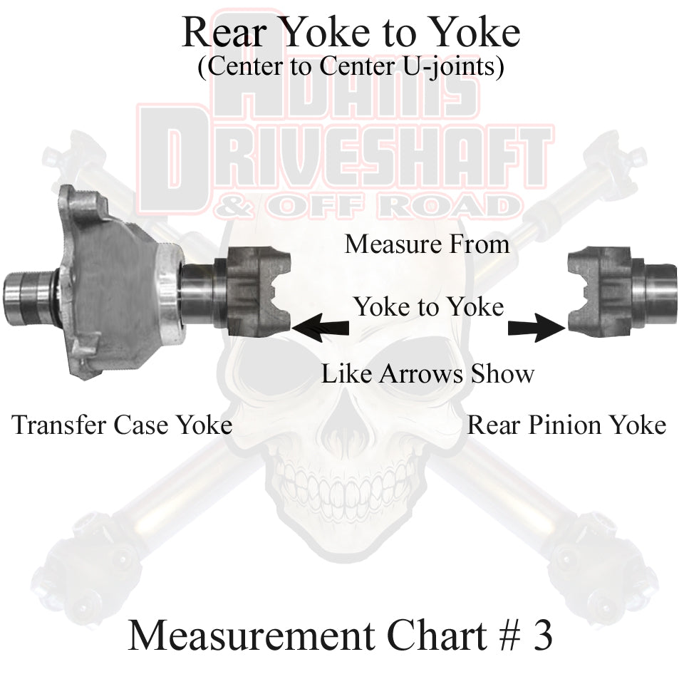 CJ Rear Slip N Stub 1310 Driveshaft [Heavy Duty Series] Greasable U-joints