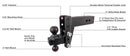 BulletProof 3.0" Heavy Duty 4" Drop/Rise Hitch-4