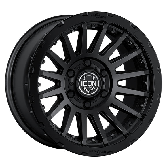 ICON Alloys Recon Pro, Satin Black, 18 x 9 / 6 x 5.5, 25mm Offset, 6" BS
