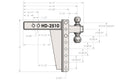BulletProof 2.5" Heavy Duty 10" Drop/Rise Hitch-5
