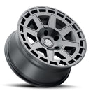 ICON Alloys Compass, Satin Black, 17 x 8.5 / 6 x 5.5, 0mm Offset, 4.75" BS-3