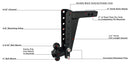 BulletProof 2.0" Heavy Duty 12" Drop/Rise Hitch-4