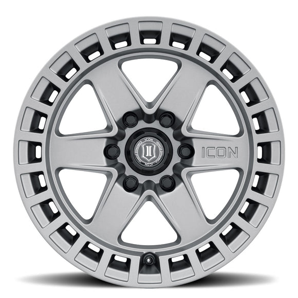 ICON Alloys Raider, Titanium, 17 x 8.5 / 6 x 135, 6mm Offset, 5" BS