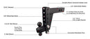 BulletProof 2.5" Heavy Duty 8" Drop/Rise Hitch-5