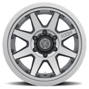 ICON Alloys Rebound Pro, Titanium, 17 x 8.5 / 5 x 5, -6mm Offset, 4.5" BS-6