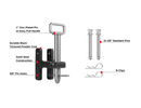 BulletProof Heavy Duty Single Tang Clevis with 1" Pin-4