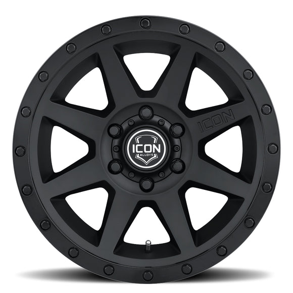 ICON Alloys Rebound, Double Black, 20 x 9 / 5 x 150, 16mm Offset, 5.625" BS