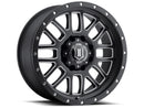ICON Alloys Alpha, Satin Black, Milled Windows, 20x9 / 5x150, 16mm OS, 5.625" BS-1