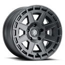 ICON Alloys Compass, Satin Black, 17 x 8.5 / 6 x 5.5, 0mm Offset, 4.75" BS-1