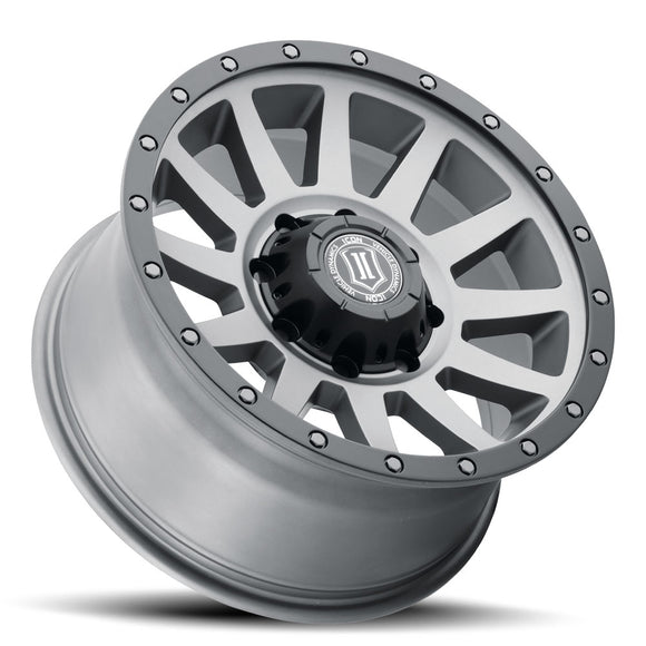 ICON Alloys Compression HD, Titanium, 18 x 9 / 8 x 6.5, 12mm Offset, 5.5" Backspace