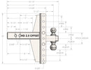 BulletProof 2.5" Heavy Duty 4" & 6" Offset Hitch-4