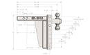 BulletProof 2.0" Extreme Duty 10" Drop/Rise Hitch-5