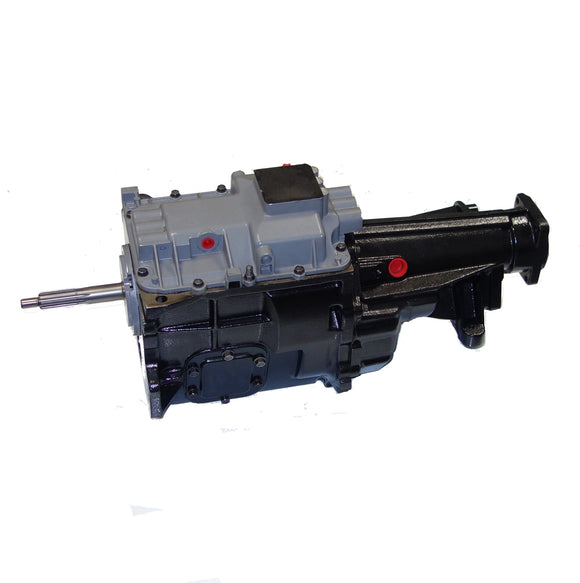 Remanufactured NV4500 Manual Transmission, 1996-98 GM C3500HD, 2WD, Internal Slave, Square Shifter Stub Opening In The Top Cover, With Emergency Brake
