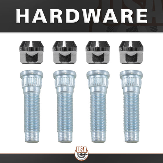 Rear Axle Kit Fits Ford 7.5"/8.8" Diff 28 Spline 4 Lug 29-1/4" Long