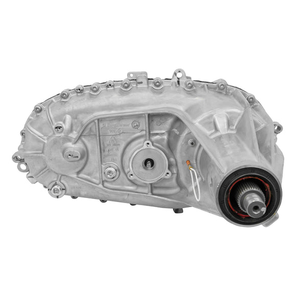 Remanufactured BW4446 Transfer Case, 2013-18 Ram 3500 Cab Chassis With Aisin Transmission, Electric Shift, Rear Bolt Yoke, Has Magnet Wire In Rear Case, 8 Bolt Adapter, Without Shift Motor