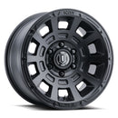 ICON Alloys Thrust, Satin Black, 17 x 8.5 / 6 x 135, 6mm Offset, 5" BS-1