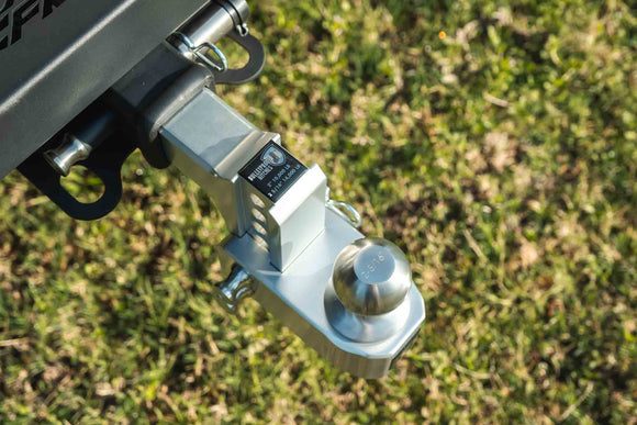 BulletProof 2.0" Aluminum Medium Duty 2" Drop/Rise Hitch - Stainless Ball