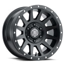 ICON Alloys Compression, Satin Black, 17 x 8.5 / 5 x 5, -6mm Offset, 4.5" BS-1