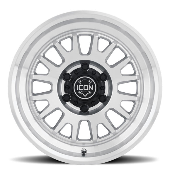ICON Alloys Anza, Silver Machined, 17 x 8.5 / 5 x 5, -6mm Offset, 4.5" BS