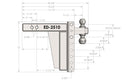 BulletProof 2.5" Extreme Duty 10" Drop/Rise Hitch-4