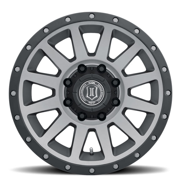 ICON Alloys Compression HD, Titanium, 18 x 9 / 8 x 6.5, 12mm Offset, 5.5" Backspace