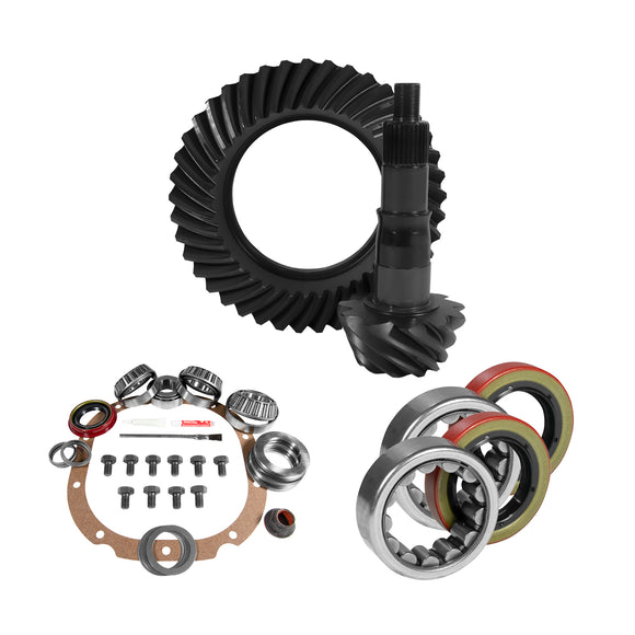 8.8" Ford 4.88 Rear Ring & Pinion, Install Kit, 2.53" OD Axle Bearings & Seals