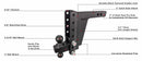 BulletProof 2.0" Extreme Duty 8" Drop/Rise Hitch-4