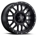 ICON Alloys Alpha, Satin Black, 20 x 9 / 6 x 135, 16mm Offset, 5.625" BS-1