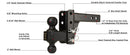 BulletProof 2.0" Medium Duty 2" Drop/Rise Hitch-3