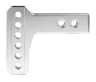 BulletProof 2.0" Aluminum Medium Duty 2" Drop/Rise Hitch - Stainless Ball