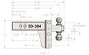 BulletProof 3.0" Extreme Duty 4" Drop/Rise Hitch-4