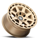 ICON Alloys Compass, Satin Brass, 17 x 8.5 / 6 x 5.5, 0mm Offset, 4.75" BS-3