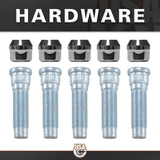Rear Axle Kit Fits Ford 8.8" Diff 28 Spline w/ABS 31-5/8" Long