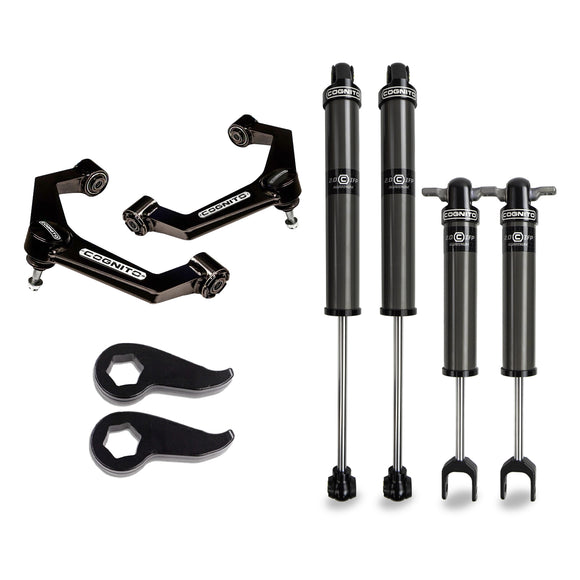 Cognito 3-inch Performance Leveling kit with 2.0 IFP shocks for 2020-25 Silverado/Sierra 2500/3500 2WD/4WD
