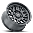 ICON Alloys Anza, Satin Black, 17 x 8.5 / 5 x 5.5, 0mm Offset, 4.75" BS-4