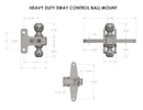 BulletProof Heavy/Extreme Duty Sway Control Ball Mount-5